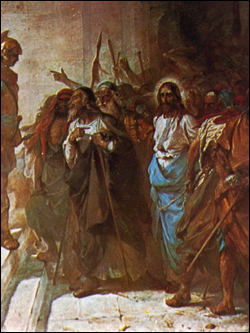 Christ being taken to Pilate