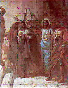 The Lord is being taken to Pilate for trial