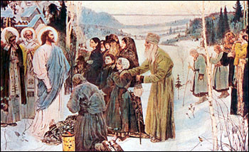 Holy Russia. Picture by M.V. Nesterov. 1905.