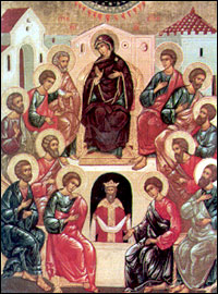 Descent of the Holy Spirit on the Apostles.