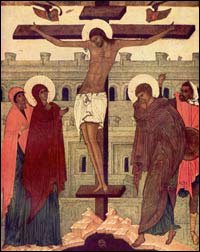 The Crucifixion. 15th century. The school of Dionisius.