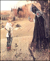 Young Bartholomew meets a holy monk.